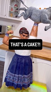 Figuring out how to make her hold up that heavy donkey was not easy 😳 #cake #disney #trusttheprocess | Lara Cakes