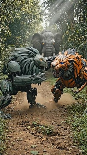 ​Robot Lion vs Robot Tiger: The Final Battle! 🤖🦁🔥