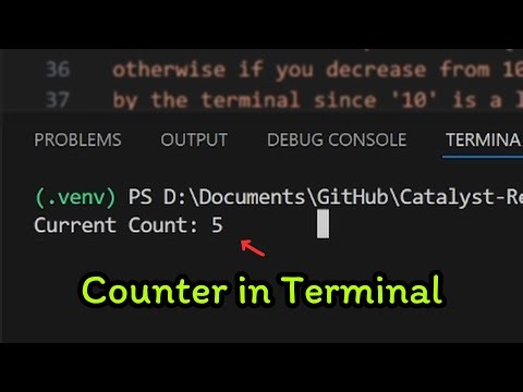 I made a Counter in terminal - Python