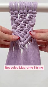 5.6K views · 72 reactions | String, Rope, or Braided – which do you prefer? Same pattern, same colour—but watch how differently each cord performs! This video shows you the unique qualities of string, rope, and braided cord in action✨ Which one is your go-to? Let us know in the comments! For this video, we’ve used our Recycled Macramé String (5mm), 4mm Recycled Rope, and 4mm Braided Rope—all in the stunning Orchid colourway | Mary Maker Studio | Facebook