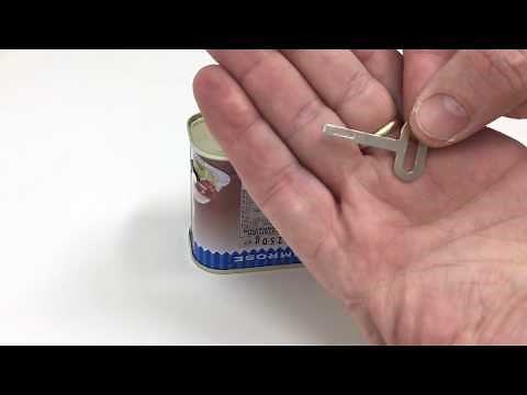 How to open a old fashion Meat canned /tin with the Key