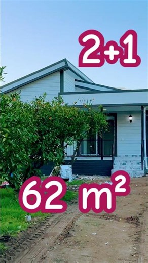 MEDIUM MODEL PREFAB HOME TOUR and PRICE - 2 Bed 1 Bath 62 m² - Sheathing and Insulation #shorts