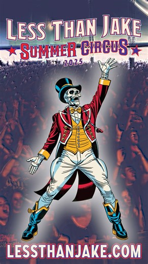 8.9K views · 59 reactions | The LESS THAN JAKE SUMMER CIRCUS rolls into a town near you this Saturday! Will you be there? https://tix.soundrink.com/tours/less-than-jake | Less Than Jake | Facebook