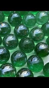 Process of old glass to make Marbles