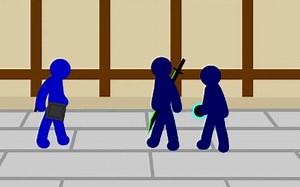 Pain vs Hyun Stickfight (Akma vs One and Yoyo)