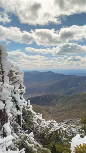 Heading to Mt Lafayette from Mt Lincoln | Icy Franconia Ridge Traverse