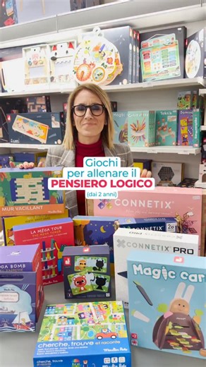 Dudu Infanzia on Instagram: "🧩Pensiero logico e gioco possono andare d’accordo? ❗️Assolutamente si e più di quanto immagini. Ecco la nostra selezione di giochi, per bimbi dai 2 anni in sù, che ispirano il sistema logico sensoriale dei bambini e integrano abilità importanti come per esempio la pazienza o la capacità di guardare all’insieme partendo dal piccolo dettaglio. ✍️Se hai bisogno di aiuto o di maggiori informazioni non esitare a scriverci in direct o a venirci a trovare in negozio a Vero