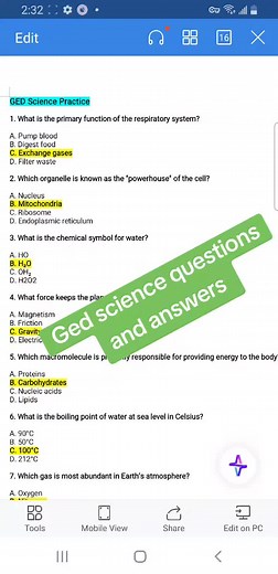 GED Science Questions and Answers Guide