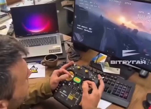 Ukrainian drone pilots are training in GTA V. Not a joke.The best FPV drone trainer in Ukraine right now is Grand Theft Auto V.Vitrugan, a drone school certified by Ukraine’s MOD, modded GTA V into a full FPV sim. Real telemetry on screen. Distance, RSSI, flight time. Radiomaster TX16S remotes plugged in. Los Santos as the sandbox.Pilots say it feels close to a real rig.A 13-year-old game. A live war. Cheap, repeatable, yet effective.One small flag: Vitrugan themselves said it’s “not a replaceme