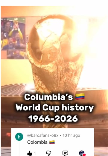 Columbias World Cup history (1966-2026) #columbia #worldcup2022 #worldcup