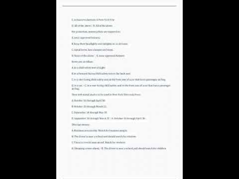 New York State DMV Practice Tests Solved17 video