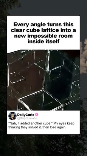 #opticalillusion #tesseract #geometry #visualpuzzle #mathvisualization #shorts