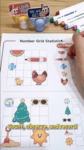 This number grid activity helps kids build early math skills while having fun. #earlylearning