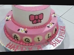 How to Make Hello Kitty 2 Tier Cake