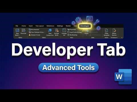 How to Enable the Developer Tab in Microsoft Microsoft Word (2026) — Quick & Easy