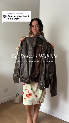 Styling a Brown Leather Bomber Jacket for Autumn Looks