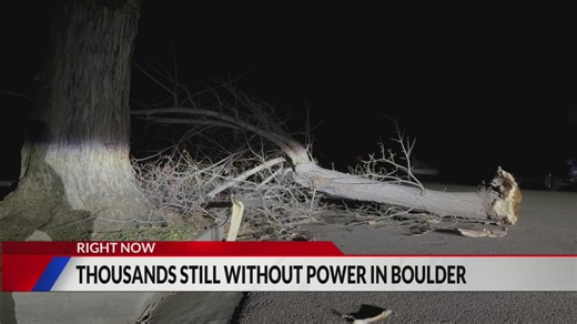 Thousands still without power in Boulder on Thursday