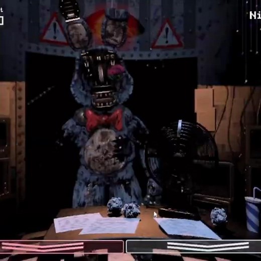 Withered Toy Bonnie 2.0 in FNaF 2 (FNaF Jumpscares)