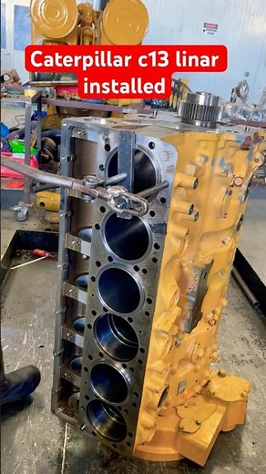 Caterpillar c13 linar installed #shortvideo #viralshort #fpyシviral #mechanic #ganaretor