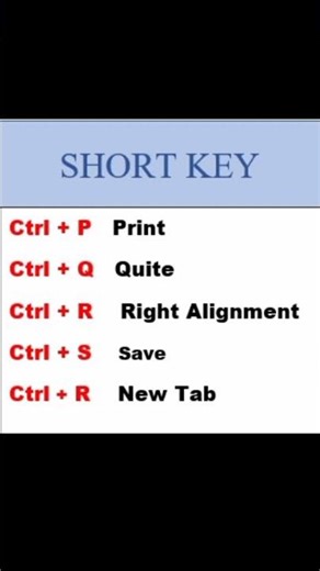 short key