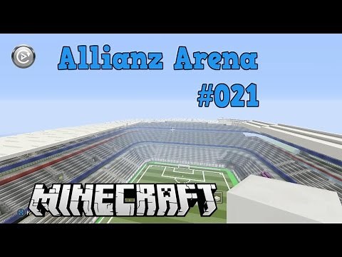 Minecraft Allianz Arena Bauvorlage #21*[HD] Auf dem Dach