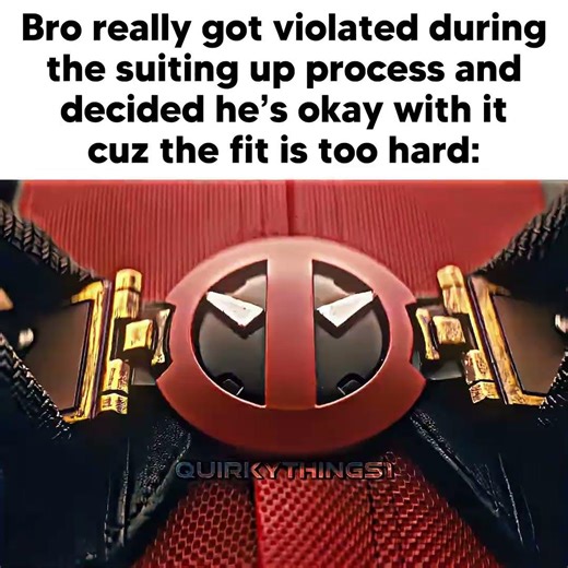 "FYI: Your tailor IS a PREDATOR" -Deadpool says nonchalantly😭🙏🏻 Deadpool suit up #deadpool #memes#4k
