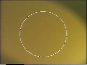 Watch what happens when we turn a figure eight, into a circle.