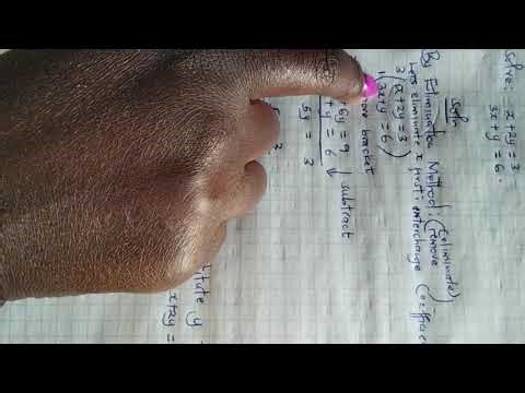 Solving simultaneous equations by elimination MADE EASY