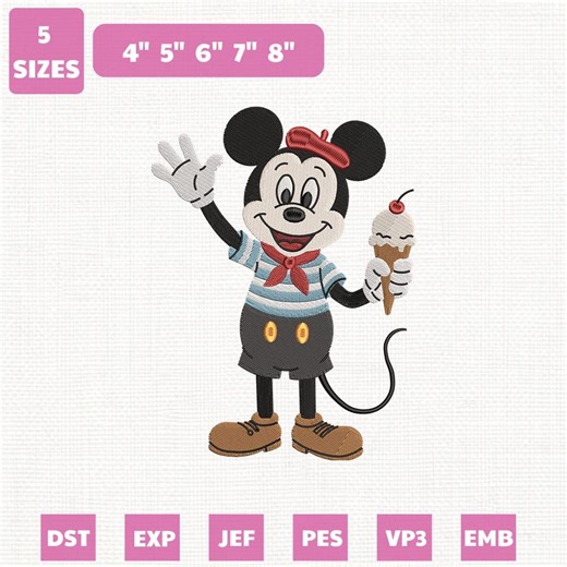Disney Mickey Paris Machine Embroidery File, Family Vacation Trip Design (instant Download) - Etsy