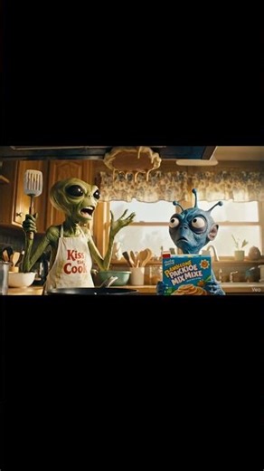 Aliens Try Making Breakfast… and Chaos Happens 🍳👽😂