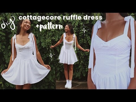 How to Sew the Perfect Cottagecore Ruffle Dress + PATTERN