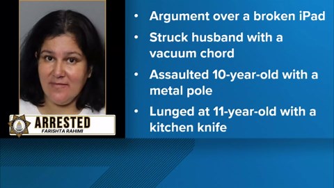 Sacramento woman arrested after knife attack injures husband and children