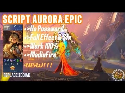 Aurora Epic Script Skin | No Password Work 100% | New patch