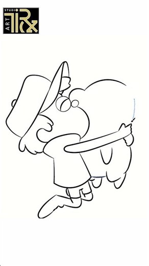 DA 476e how to draw dipper pines (gravity falls)