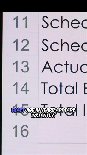 Age Calculation in MS Excel #msexceltutorial