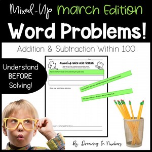 March Word Problems | Story Problems Addition and Subtraction Within 100