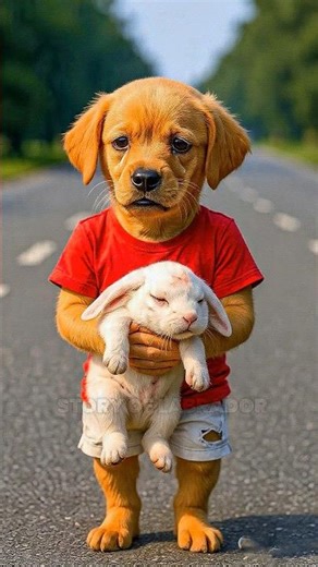 The Unlikely Friendship of a Puppy and a Baby Rabbit @chilhube