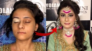 51K views · 2.1K reactions | Had bridal makeup walima look with bridal hairstyle step by step, Pakistani bridal makeup | Blush with Amna | Facebook