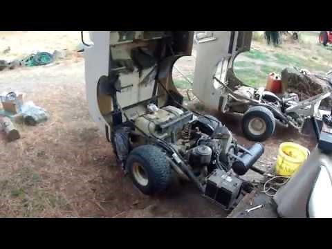 Repairing 1981 Harley Davidson Golf Cart (5); Fixing the primary wet clutch and muffler..