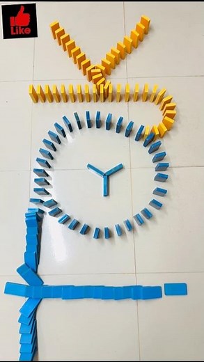 Satisfying Domino Clock Chain Reaction ⏰ | Mind-Blowing Domino Art in Perfect Timing