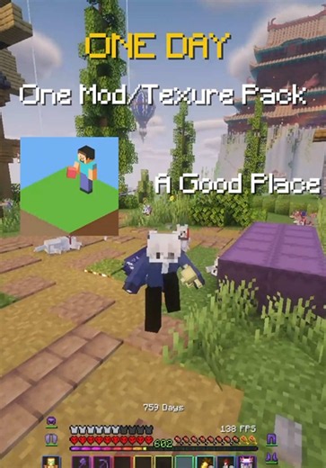 Best Placing Animation In Minecraft #mods #shader #minecraft | minecraft