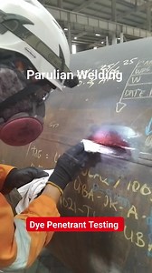 Method for excess penetrant removal performance prior to application of developer during a Dye Penetrant Test (DPT) #Dpt #Ndt #dyepenetranttesting #application #Visualinspection | Parulian Welding