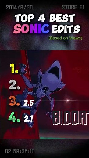Ranking the Best SONIC Edits PART 01