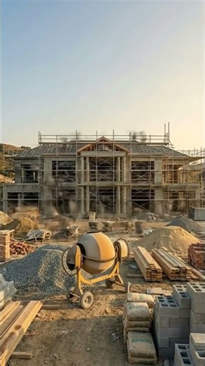 This mansion took months to build — watch it in seconds