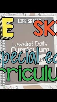 Life Skills Special Education Curriculum Overview