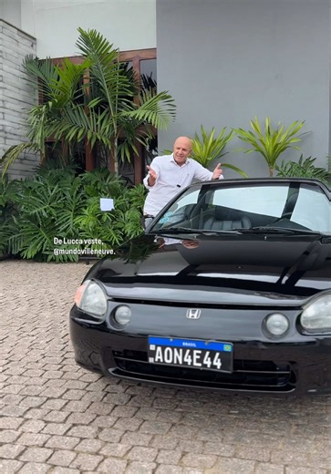 Honda Del Sol 1993. Episódio 02 no ar. Mais que um carro. Um clássico que continua fazendo história. #carros #carrosclássicos #hondadelsol De Lucca veste @mundovilleneuve