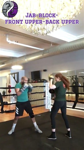 Boxing Combo: Jab-Block-Front Upper-Back Upper