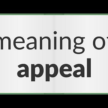 Appeal | meaning of Appeal
