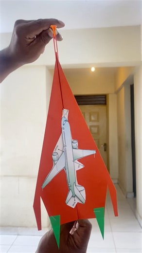 My Paper Plane Showing Drag Lift Thrust With Flying
