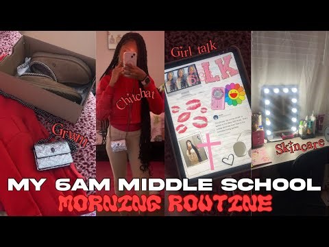 MY 6AM SCHOOL MORNING ROUTINE | as a middle school student *8th grade*
